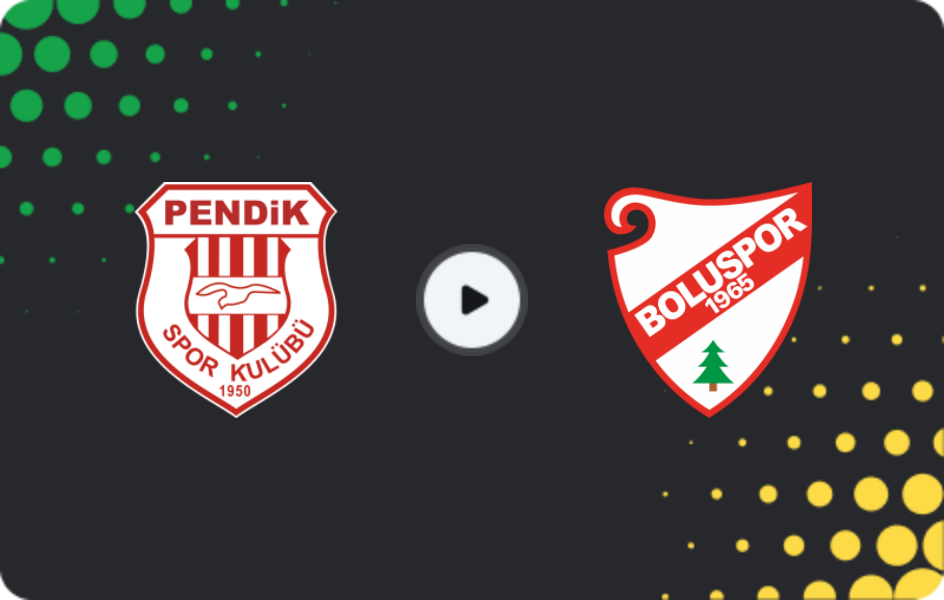 Where to watch Pendikspor — Boluspor, TFF First League, 26.04.2026