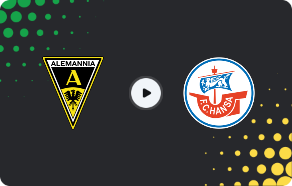 Where to watch Alemannia Aachen — Hansa Rostock, 3. Liga, 02.05.2026
