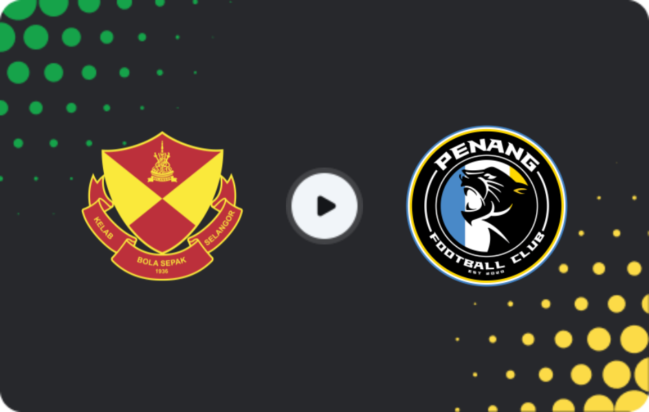 Where to watch Selangor FC — Penang, Super League, 02.05.2026