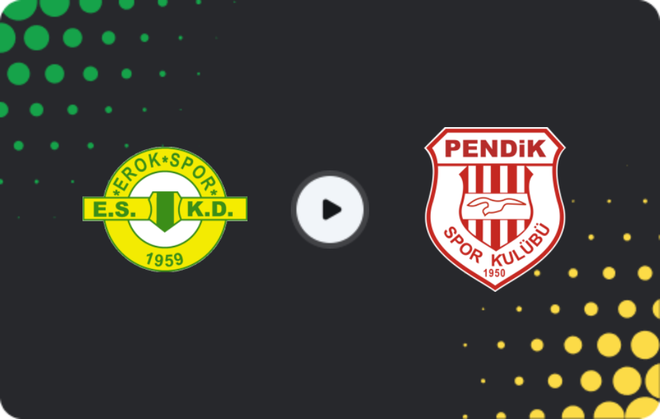 Where to watch Erokspor — Pendikspor, TFF First League, 02.05.2026