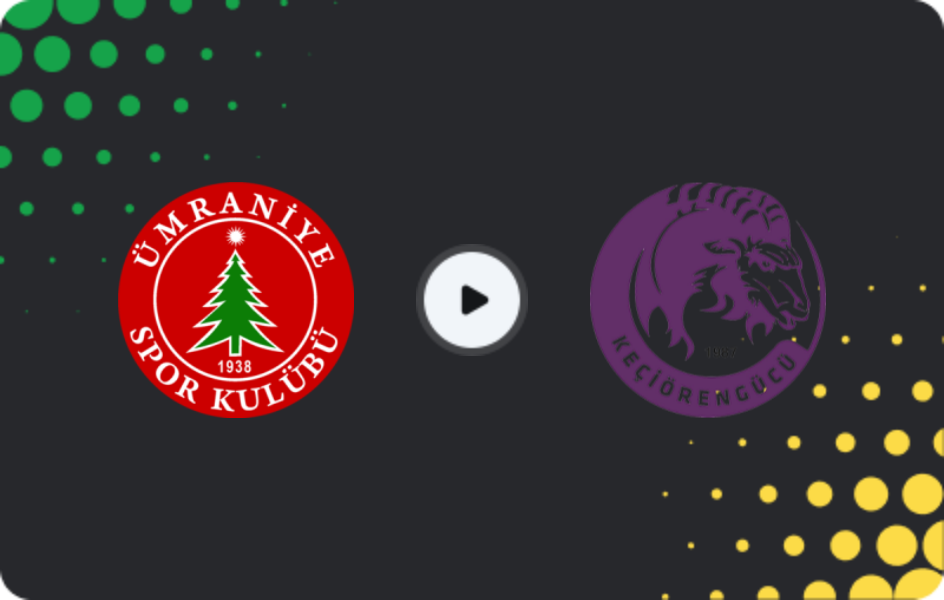 Where to watch Ümraniyespor — Keçiörengücü, TFF First League, 02.05.2026