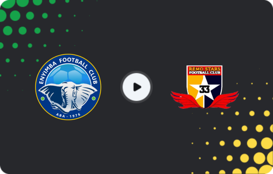 Where to watch Enyimba — Remo Stars, NPFL, 03.05.2026