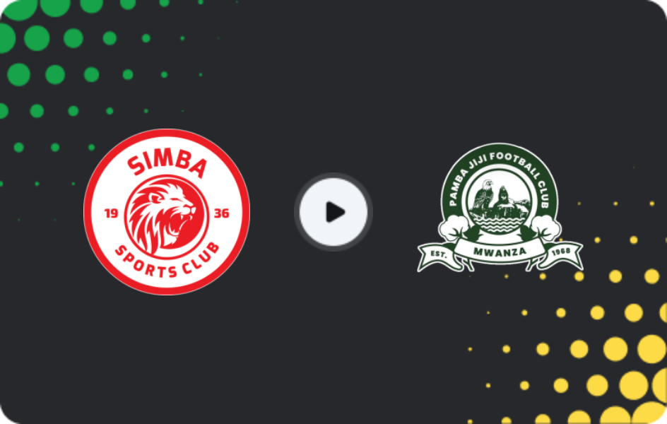 Where to watch Simba — Pamba Jiji, Premier League, 03.05.2026