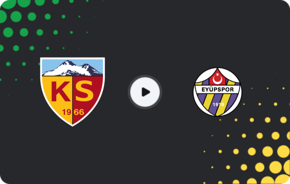 Where to watch Kayserispor — Eyüpspor, Süper Lig, 03.05.2026