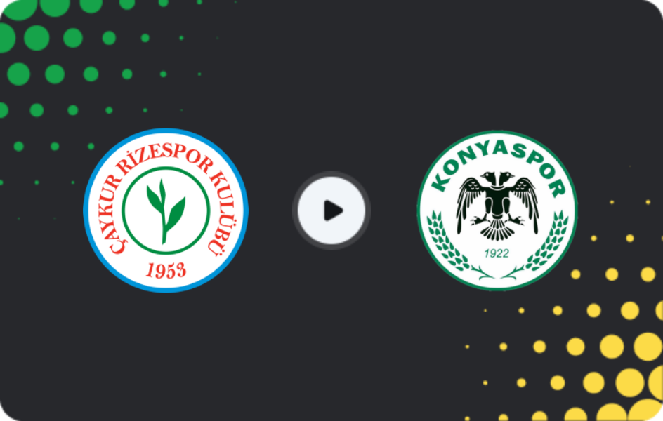 Where to watch Rizespor — Konyaspor, Süper Lig, 03.05.2026
