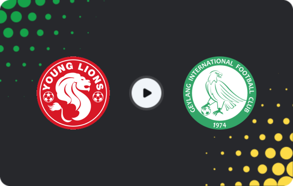 Where to watch Young Lions — Geylang International, Premier League, 09.05.2026