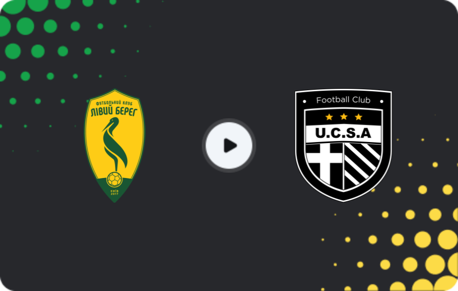 Where to watch Livyi Bereh — UCSA, Persha Liga, 09.05.2026