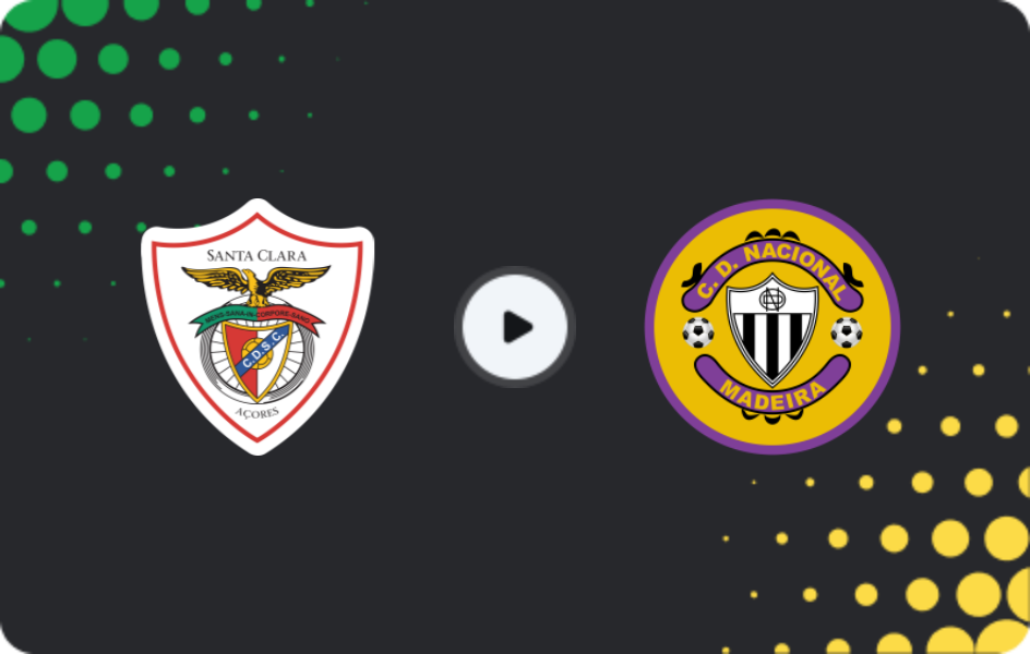 Where to watch Santa Clara — Nacional, Primeira Liga, 10.05.2026