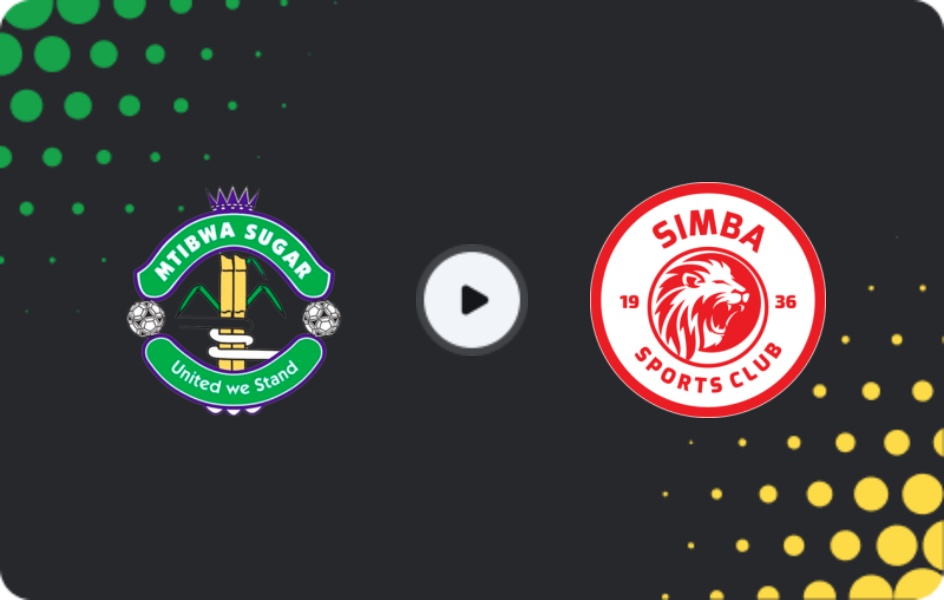 Where to watch Mtibwa Sugar — Simba, Premier League, 19.05.2026