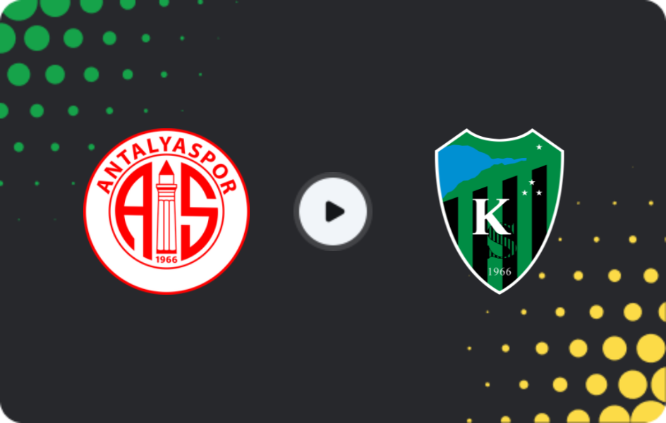 Where to watch Antalyaspor — Kocaelispor, Süper Lig, 17.05.2026