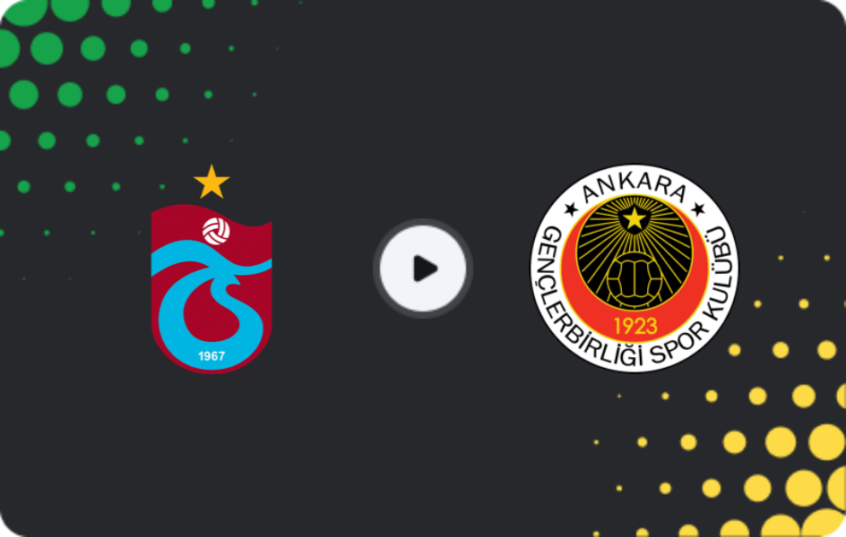 Where to watch Trabzonspor — Genclerbirligi, Süper Lig, 17.05.2026