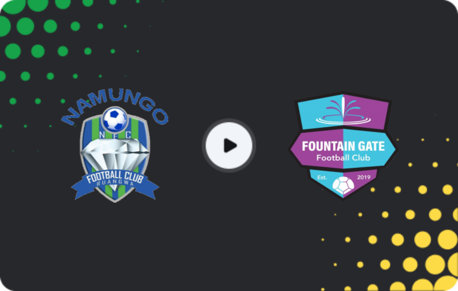 Where to watch Namungo — Fountain Gate, Premier League, 26.05.2026