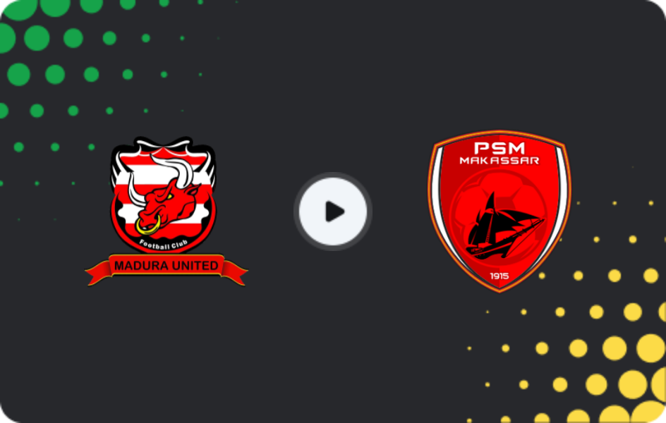 Where to watch Madura United — PSM Makassar, Liga 1, 23.05.2026