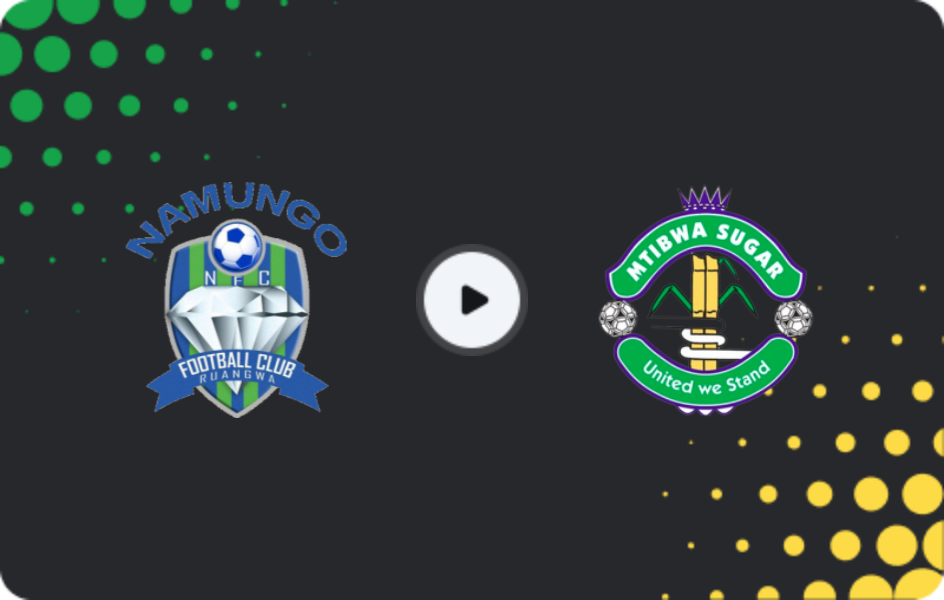 Where to watch Namungo — Mtibwa Sugar, Premier League, 29.05.2026