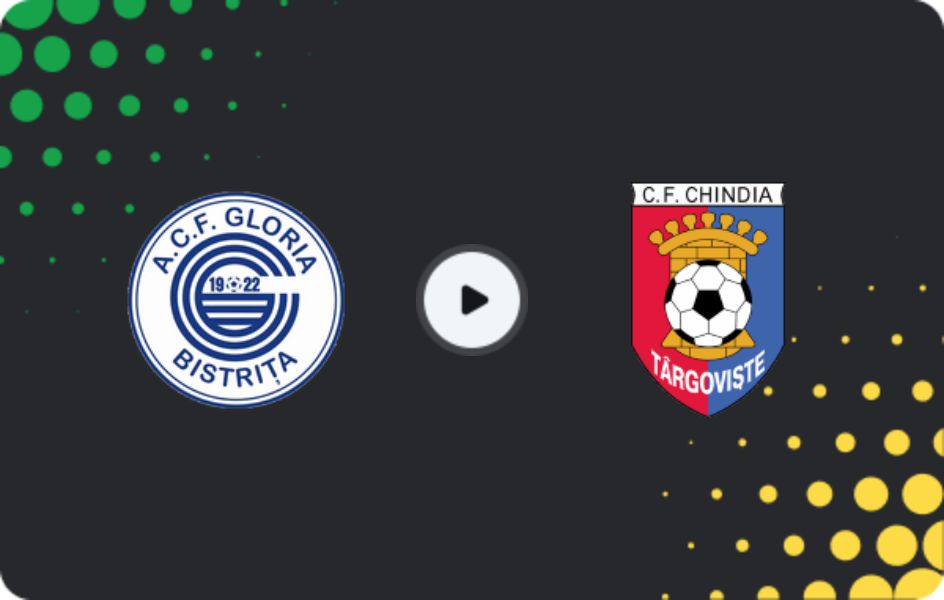 Where to watch Gloria Bistriţa — Chindia Targoviste, Liga II, 18.10.2025