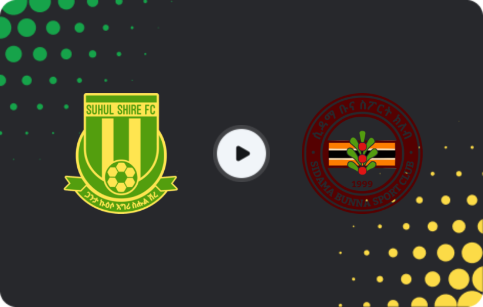Where to watch Suhul Shire — Sidama Bunna, Premier League, 08.11.2025