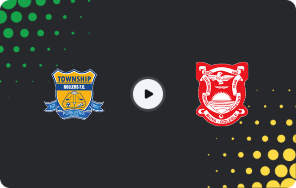 Where to watch Township Rollers — Gaborone United, Premier League, 24.01.2026