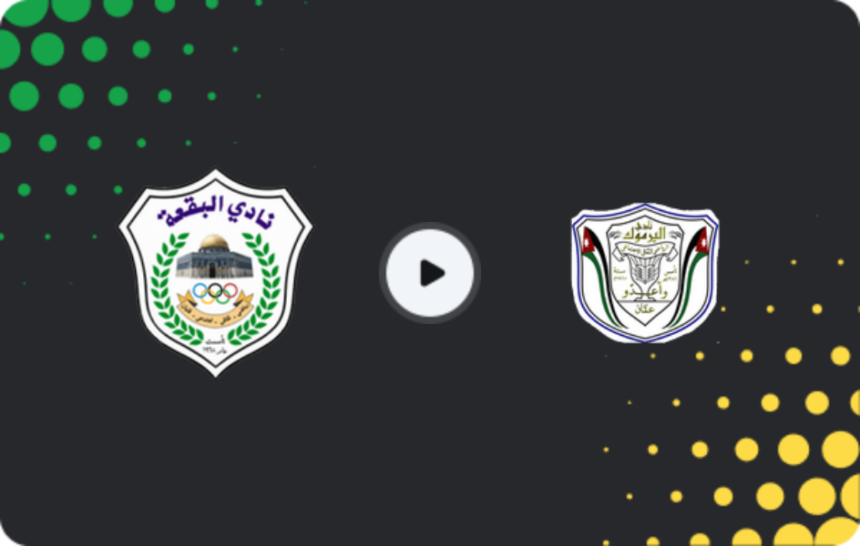 Where to watch Al Buqa'a — Al Yarmouk, Cup, 18.10.2025