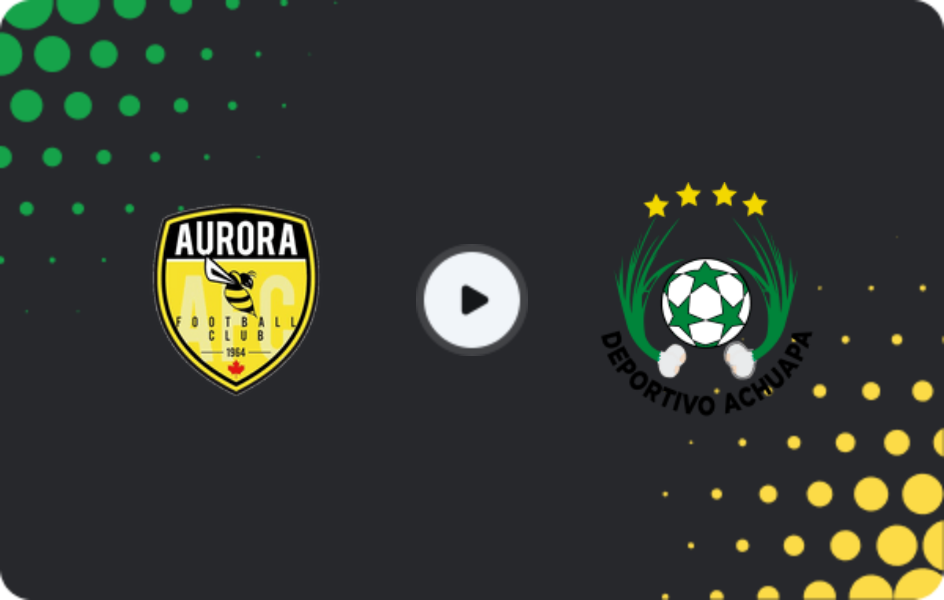 Where to watch Aurora — Achuapa, Liga Nacional, 18.10.2025