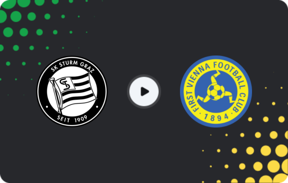 Where to watch Sturm Graz II — First Vienna, 2. Liga, 18.10.2025
