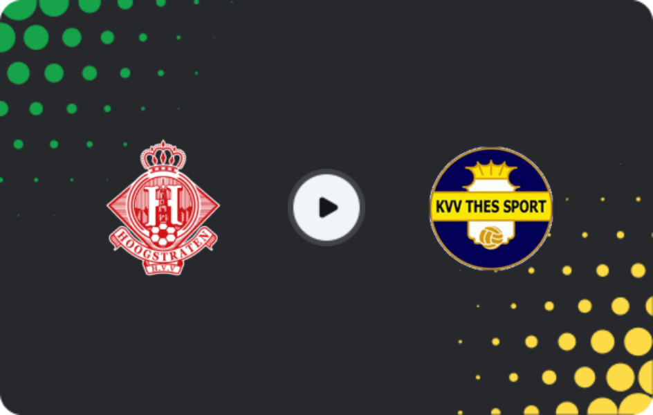 Where to watch Hoogstraten — Thes Sport, First Amateur Division, 18.10.2025