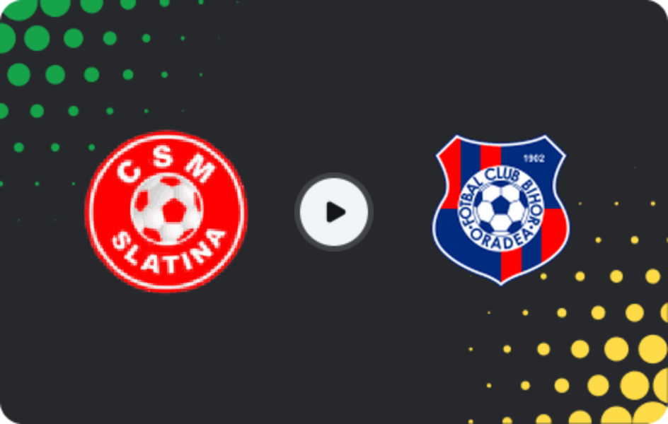 Where to watch Slatina — Bihor Oradea, Liga II, 19.10.2025