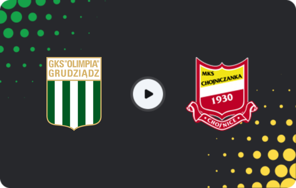 Where to watch Olimpia Grudziądz — Chojniczanka Chojnice, II Liga - East, 19.10.2025