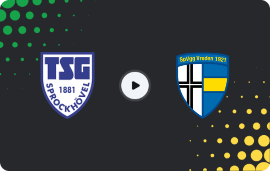 Where to watch Sprockhovel — Vreden, Oberliga - Westfalen, 19.10.2025