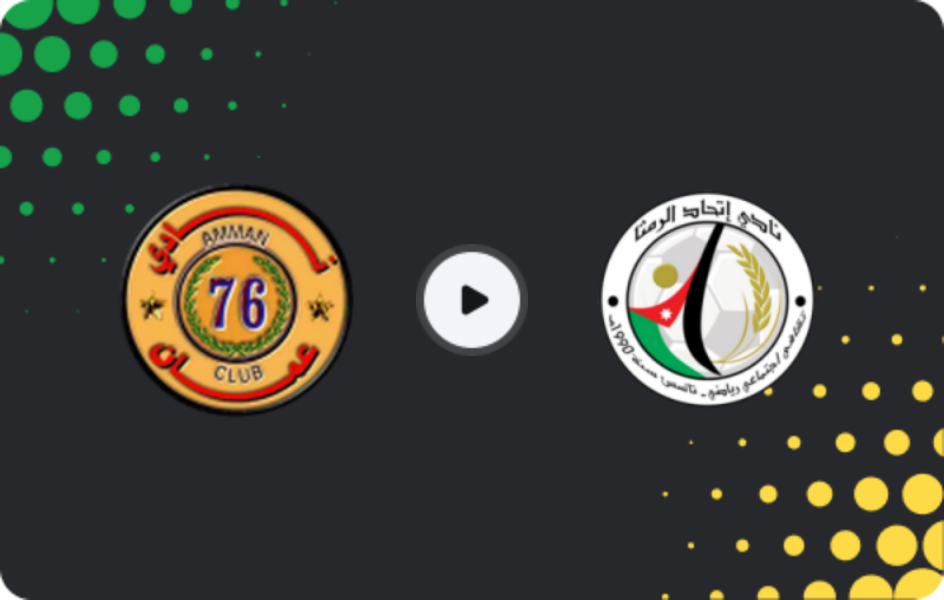 Where to watch Amman — Ittihad Al Ramtha, Cup, 19.10.2025