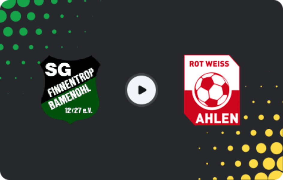 Where to watch Finnentrop / Bamenohl — Rot Weiss Ahlen, Oberliga - Westfalen, 19.10.2025
