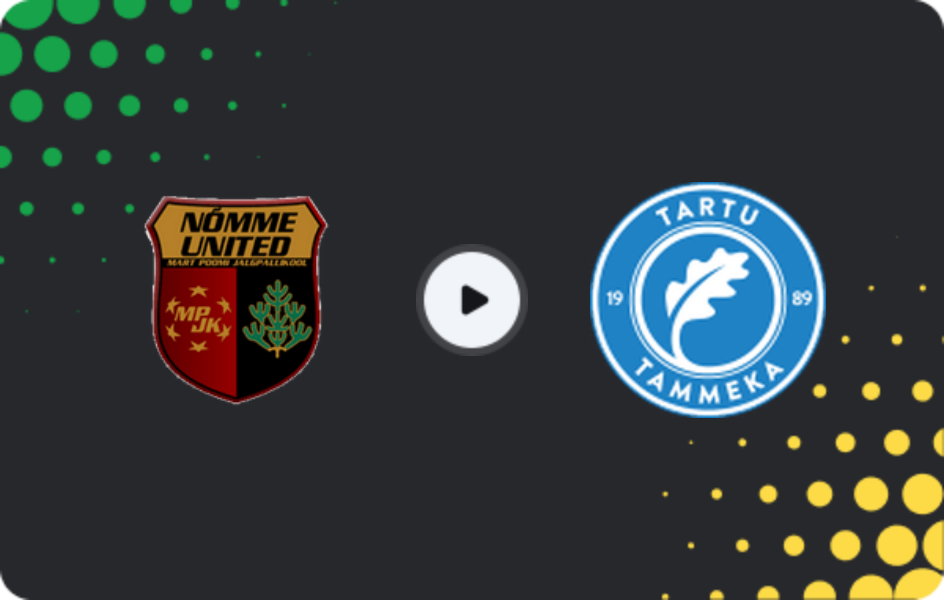 Where to watch Nõmme United — Luunja, Esiliiga A, 19.10.2025