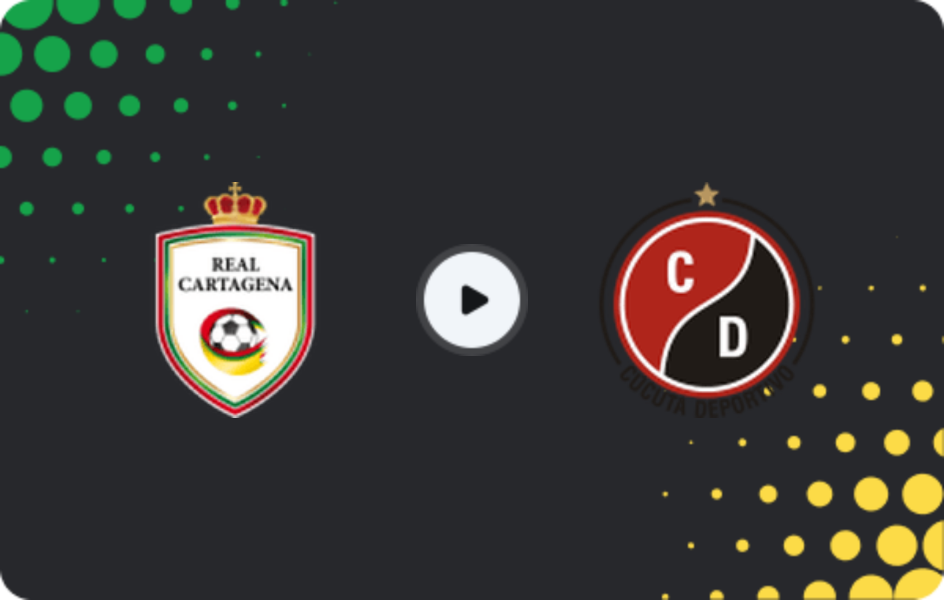 Where to watch Real Cartagena — Cucuta, Primera B, 20.10.2025