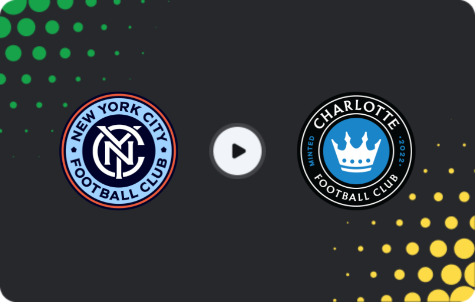 Where to watch New York City — Charlotte, MLS, 01.11.2025