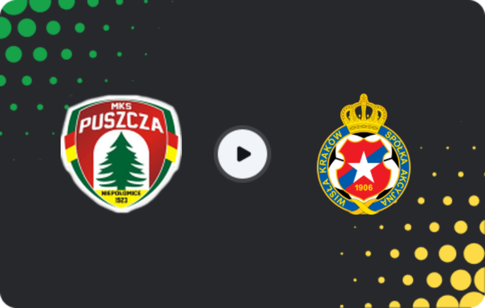 Where to watch Puszcza Niepołomice — Wisla Krakow, I Liga, 20.10.2025