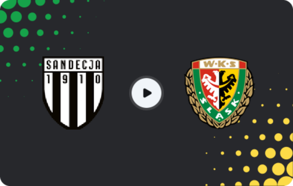 Where to watch Sandecja Nowy Sącz — Śląsk Wrocław II, II Liga - East, 21.10.2025