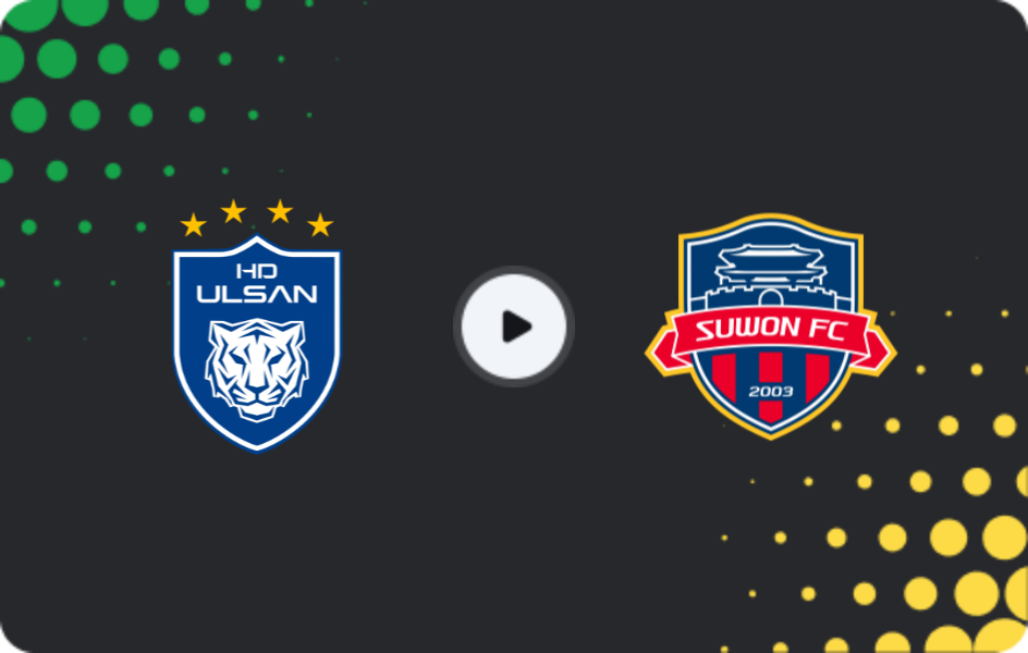 Where to watch Ulsan Hyundai — Suwon City, K League 1, 09.11.2025
