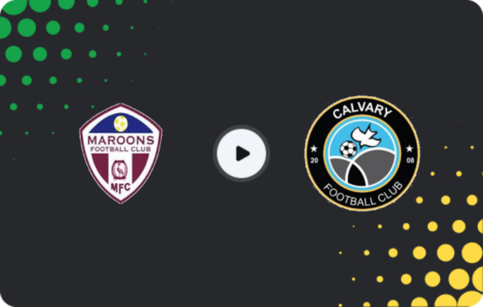 Where to watch Maroons — Calvary, Premier League, 22.10.2025