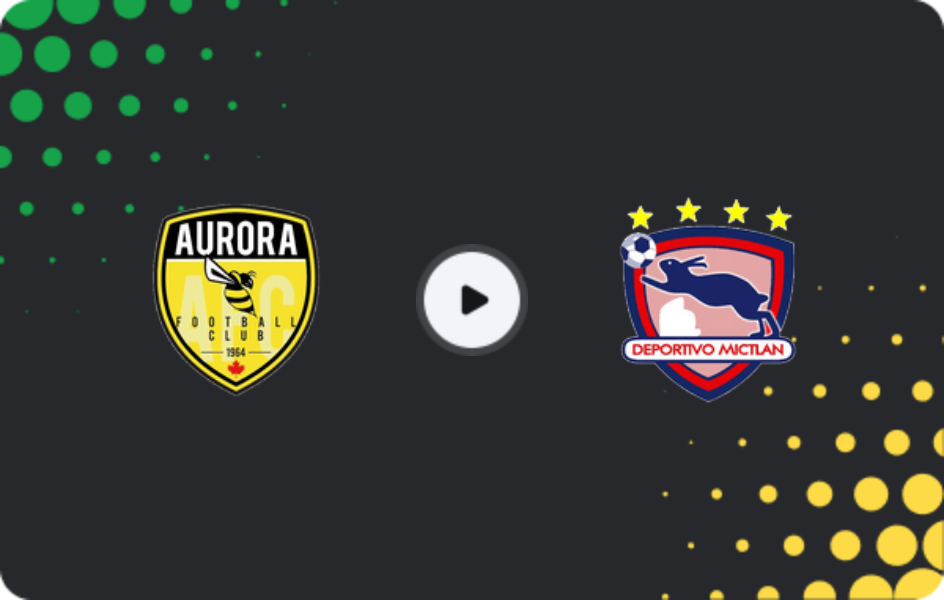Where to watch Aurora — Mictlán, Liga Nacional, 22.10.2025