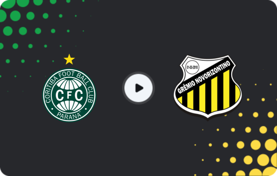 Where to watch Coritiba U20 — Novorizontino U20, Copa do Brasil U20, 22.10.2025