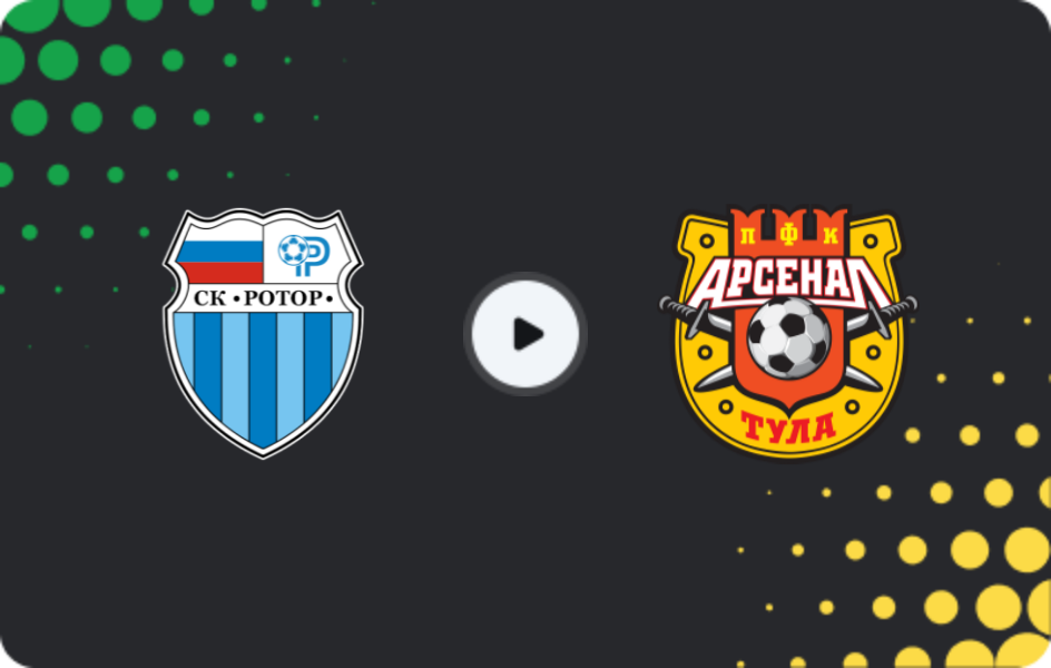 Where to watch Rotor Volgograd — Arsenal Tula, First League, 03.11.2025