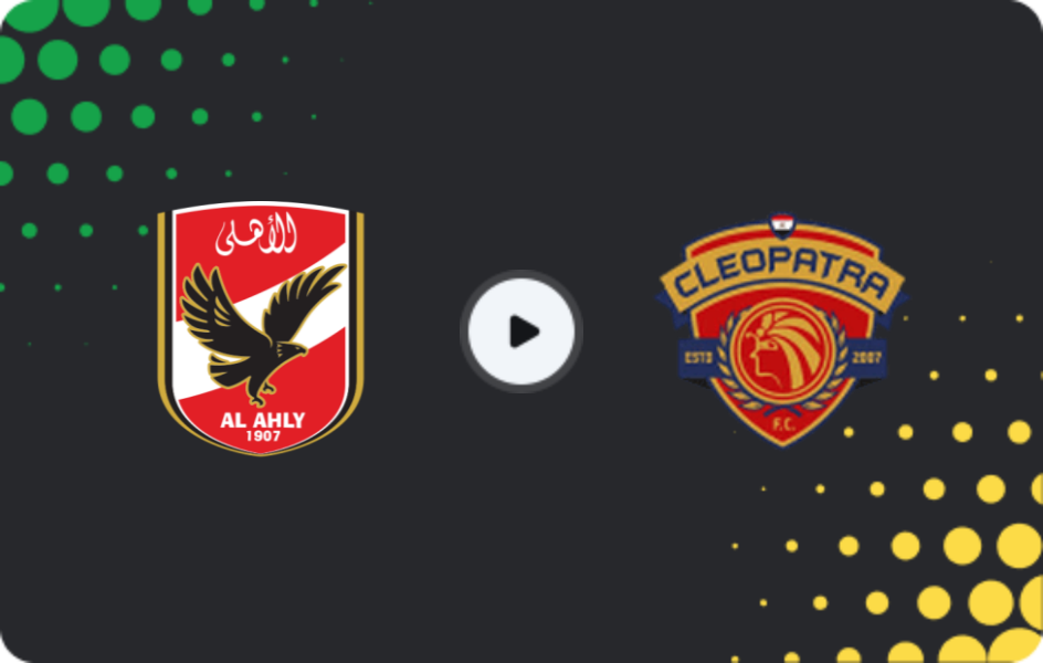 Where to watch Al Ahly — Ceramica Cleopatra, Super Cup, 06.11.2025