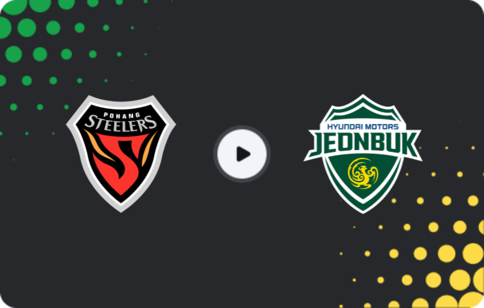 Where to watch Pohang Steelers — Jeonbuk Motors, K League 1, 22.11.2025