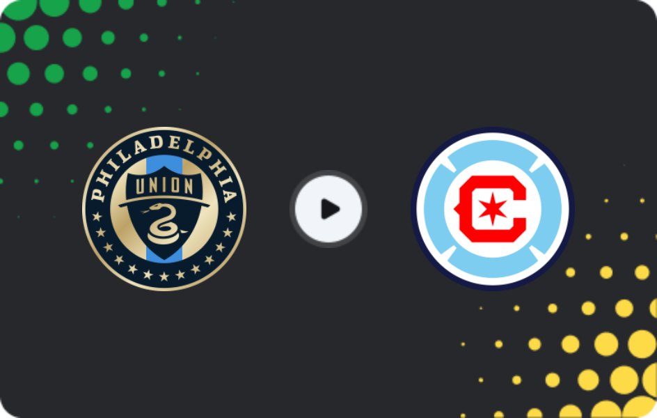 Where to watch Philadelphia Union — Chicago Fire, MLS, 26.10.2025