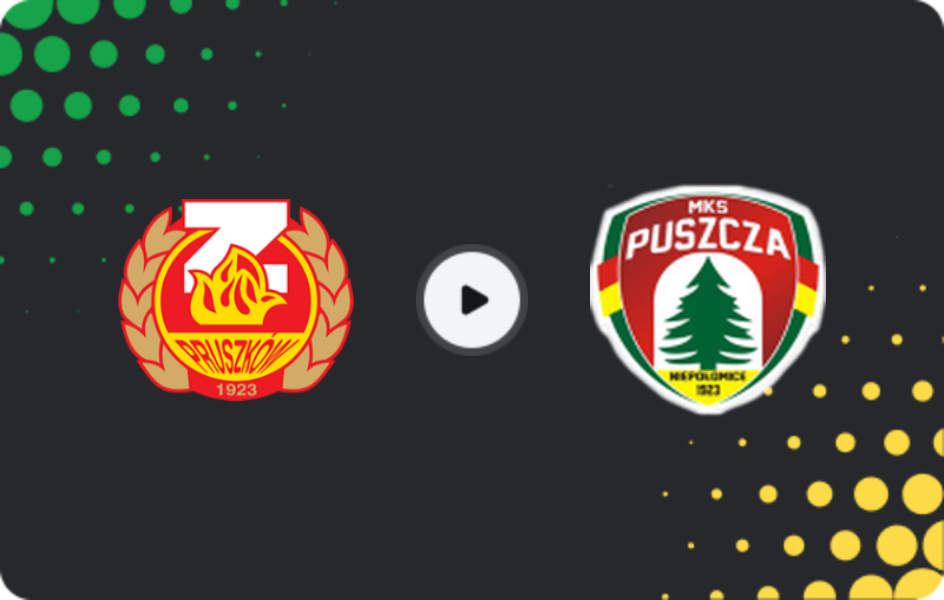 Where to watch Znicz Pruszków — Puszcza Niepołomice, I Liga, 24.10.2025