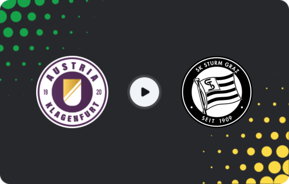 Where to watch Austria Klagenfurt — Sturm Graz II, 2. Liga, 24.10.2025