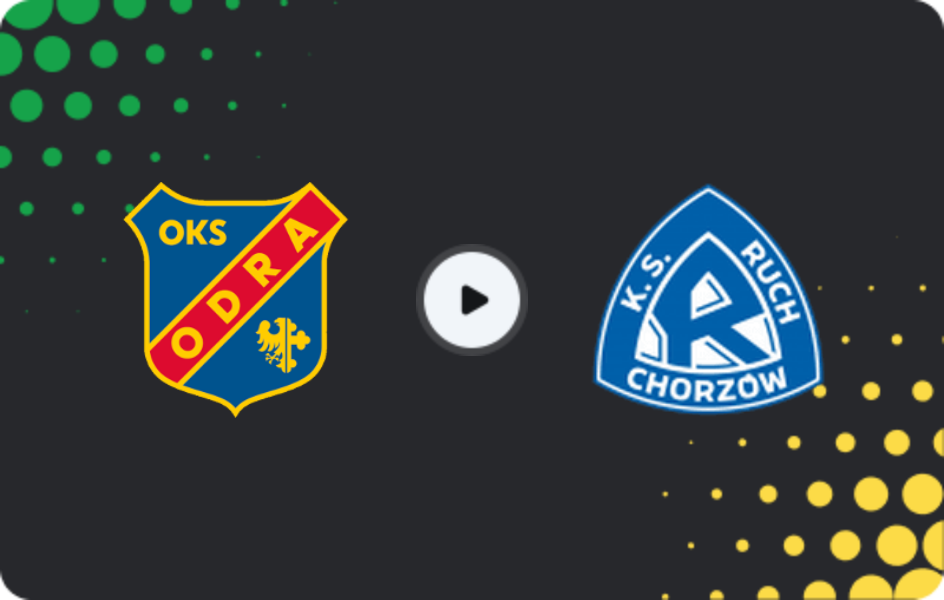 Where to watch Odra Opole — Ruch Chorzów, I Liga, 24.10.2025
