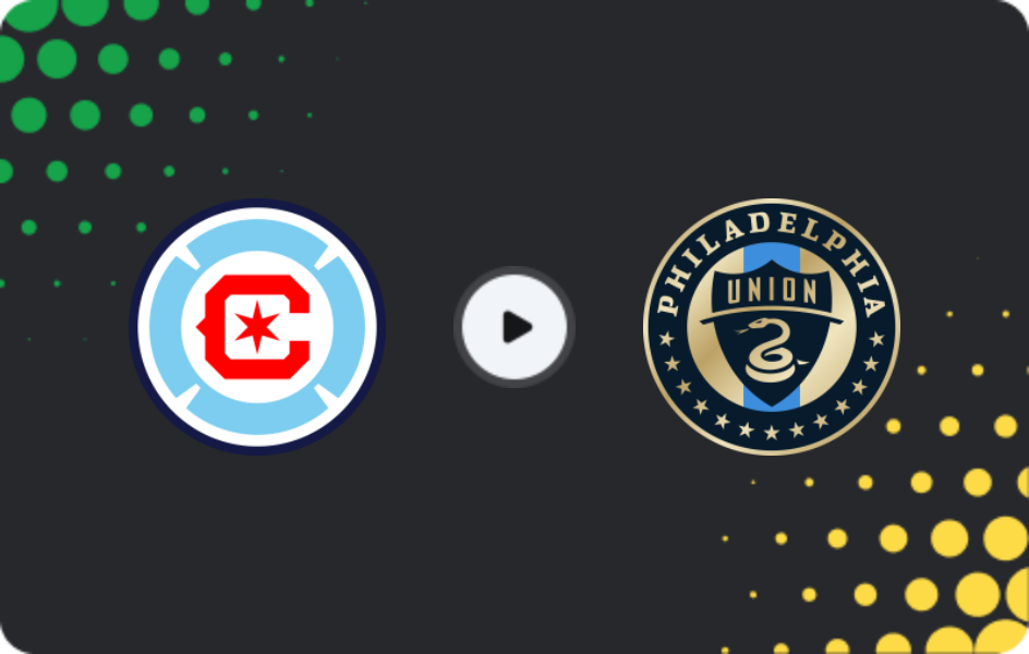 Where to watch Chicago Fire — Philadelphia Union, MLS, 01.11.2025