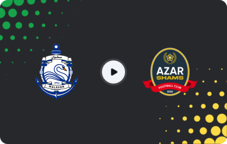 Where to watch Malavan — Shams Azar Qazvin, Persian Gulf Pro League, 06.11.2025