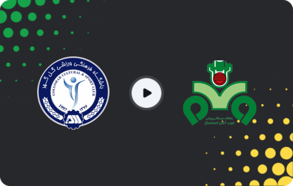 Where to watch Gol Gohar — Zob Ahan, Persian Gulf Pro League, 06.11.2025