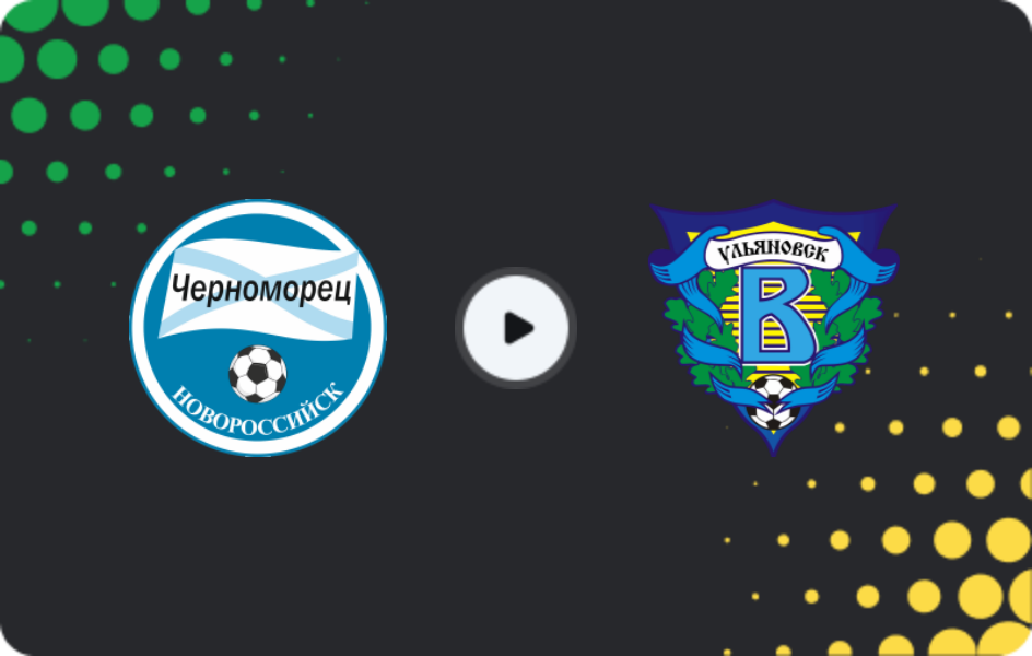Where to watch Chernomorets Novorossiysk — Volga Ulyanovsk, First League, 15.11.2025